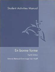 En bonne forme student activities manual 8th eighth edition text only. - Fundamentals of renewable energy processes solution manual.
