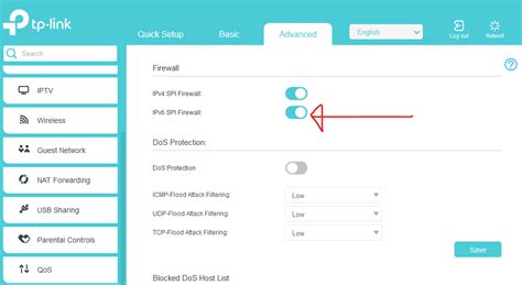 Enable "IPv6 SPI Firewall" WITHOUT blocking ICMPv6 - TP-Link