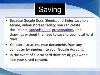 Enable google drive.  If you need to work with documents, spreadsheets, or presentations in ...