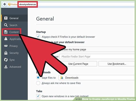 Enable javascript firefox.  Instructions for enabling JavaScript vary by b...