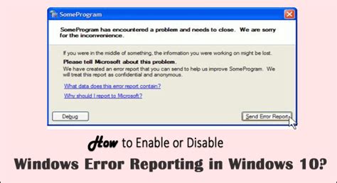 Enable javascript frp.  Apr 12, 2022 · Enable or Disable Windows Error Reporting for Spec...