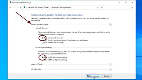 Enable or Disable File and Printer Sharing in Windows