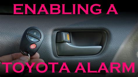 Enabling a Toyota Security System on Base Model Cars YouTube