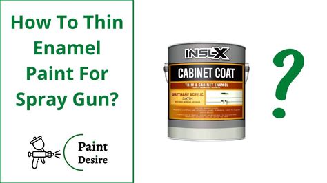 Enamel paint thinner ratio.  Adding Thinner: Add the paint thinner gradually.  Enamel ...