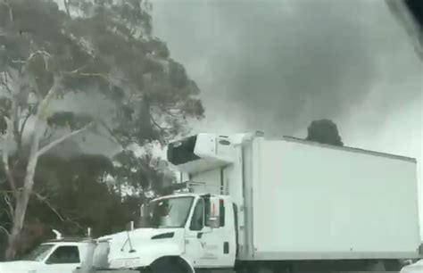 Encampment fire sparks near Hwy-101 in San Francisco