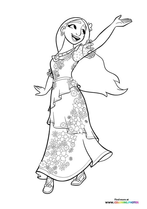 Encanto Isabella Coloring Pages