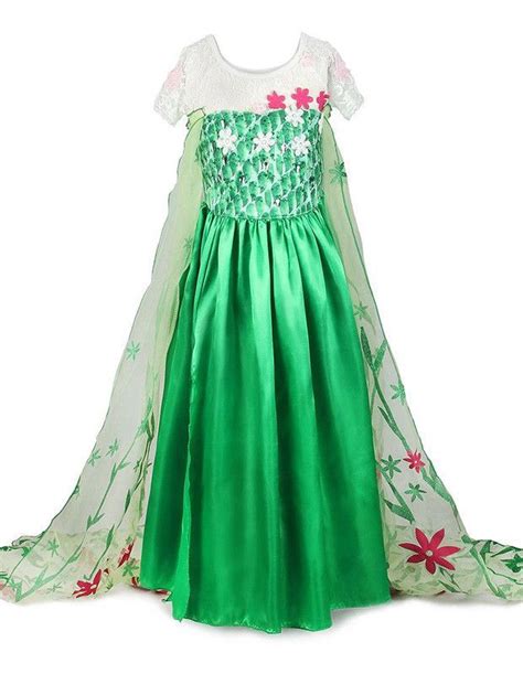 Encapsulate Fairytale Magic with Our Exquisite green elsa frozen fever dress***