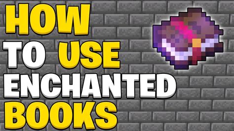 Enchanted book minecraft how to use