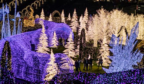 Enchanted christmas lights. The world's largest Christmas attractions has arrived to the South Bay. "Enchant," the holiday-themed light event, is now in place at PayPal Park in San Jose. The spectacular is officially opening ... 