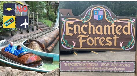 Enchanted forest theme park. About. - Temporarily closed A theme park nestled in the beautiful lush forests of Oregon with lots of hands on see and do adventure. Stroll through Storybook Lane, the Western Town. and the English Village, home of the Fantasy Fountains water-light show. Rides include the Ice Mountain Bobsled Roller Coaster, the Big Timber Log Ride, indoor ... 