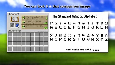 Enchantment Table To English Minecraft Language Enchantment Table