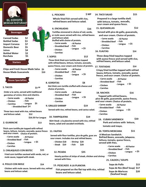 Enchilada Howard - El Coyote Mexican Cafe, View Online Menu …