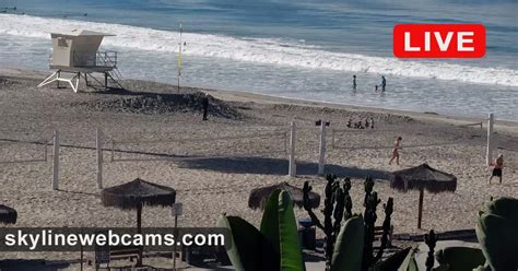 San Diego, CA Webcams View live cams in San Diego and enjoy scenic views before you go. Check the current weather, surf conditions, and see what’s happening at popular beach towns. Discover the best places to visit in California and have a look at what's going on live. Popular Beaches Nearby San Diego Mission Beach Pacific Beach La Jolla Laguna Beach Huntington Beach Newport Beach Imperial .... 