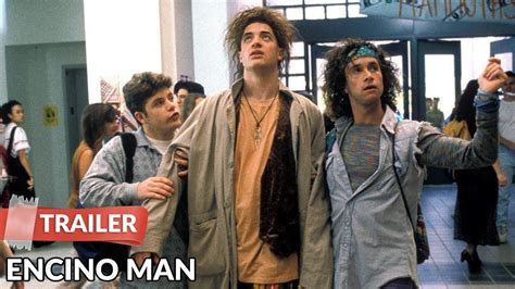 Encino Man 1992 When they find a frozen caveman in their back yard, two high school outcasts thaw him and introduce him to modern life while he in turn gets them to actually enjoy life..... 