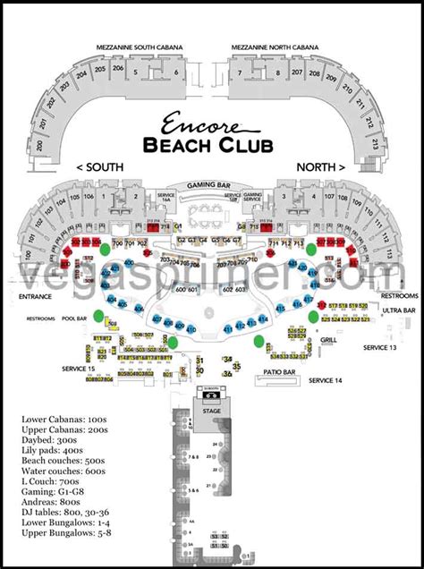 Encore Beach Club Calendar 2022