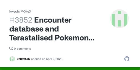 Encounter database pkhex. Core Legality Encounters Data Live on master Feb 5, 2022 · Where ca...