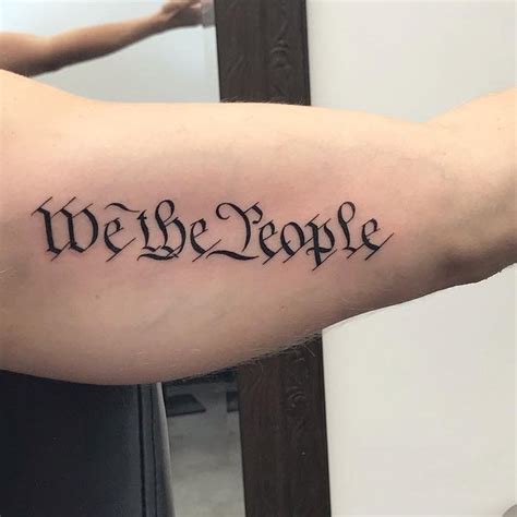 Encouraging We the People Tattoo – neartattoos