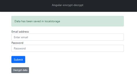 Encrypt local storage data angular 6.  Issue In Angular, How to encrypt a val...