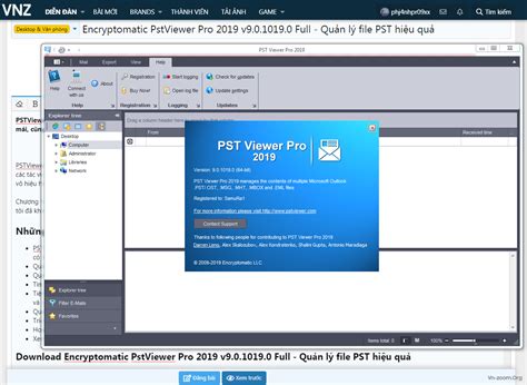 Encryptomatic PstViewer Pro 2019 9.0.1061.0 Crack