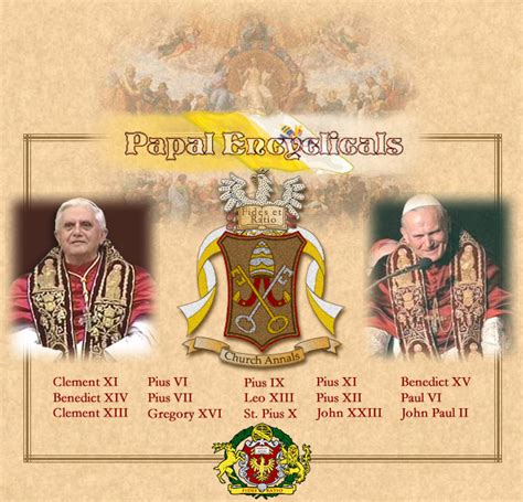 Encyclicals are papal letters VI. The Encyclicals Encyclicals are