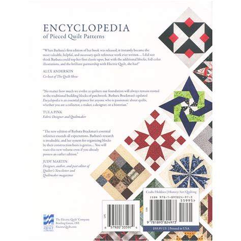 Encyclopedia of Pieced Quilt Patterns by Barbara Brackman Third Edit