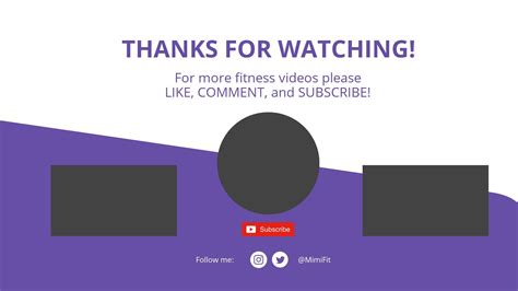 End Screen Template Free YouTube