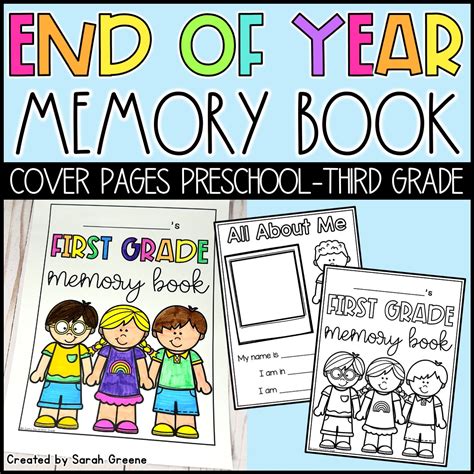 End of Year Memory Book from First Grade Fun! on
