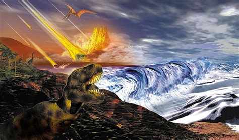 End of mesozoic era. Sep 23, 2023 · The Mesozoic Era (252 to 66 million years ago) The Mesozoic Era is the geological period between 252 million and 66 million years ago and is subdivided into three epochs: the Triassic, Jurassic, and Cretaceous. The Mesozoic Era is often referred to as the Age of Reptiles because most dinosaurs lived there. 