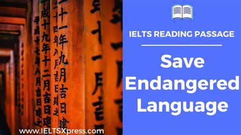 Endangered languages ielts.  Save Endangered Language &ldquo;Obviously we m...