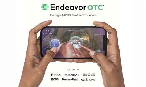 Endeavor otc. The future of ADHD treatment. EndeavorRx is an FDA-authorized prescription digital therapeutic that targets cognitive processes involved in attention function. Powered by our patented Selective Stimulus Management Engine (SSME™) technology, EndeavorRx is personalized and adaptive. Patient progress is monitored and optimized in real time ... 