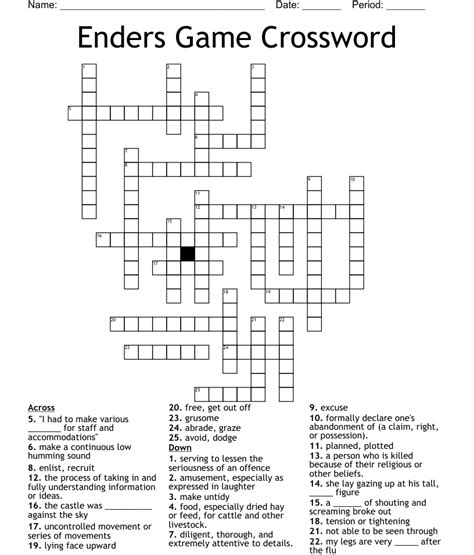 Enders Game Crossword WordMint