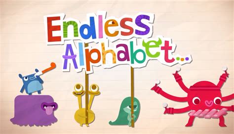 Endless abc. Set the stage for reading success with this delightfully interactive educational app. Kids will have a blast learning their ABC's and building vocabulary with the adorable monsters in Endless Alphabet. Each word features an interactive puzzle with talking letters and a short animation illustrating the definition. 