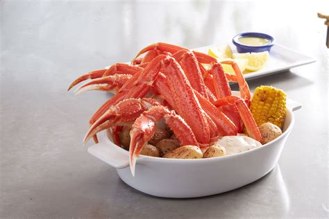 Crab Your Way. Enjoy a full pound of snow crab legs prepared your way over our crispy potatoes, with your choice of side. Enjoy simply steamed or with roasted garlic and herb sauce. $28 *. Order Now..