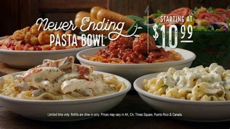 Endless pasta olive garden. 25 Sept 2023 ... Olive Garden. Sep 25, 2023󰞋󱟠. 󰟝. Never-Ending Pasta Bowl is back! Unlimited pasta and unforgettable memories. Our favorite ... 