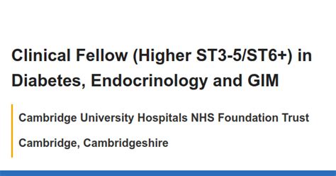 Endocrinology CUH - Cambridge University Hospitals