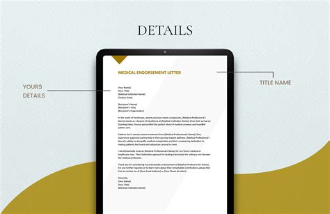Endorsement Letter in Word, Google Docs Download