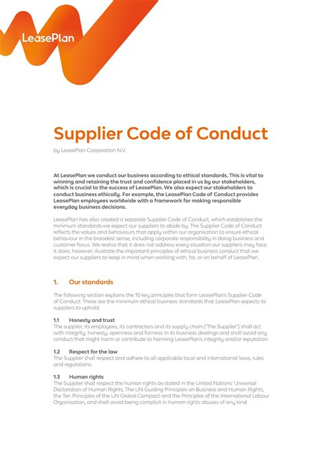 Eneco Supplier Code of Conduct