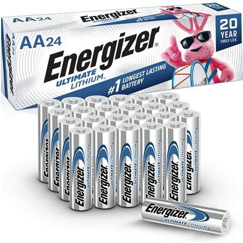 Energizer ultimate lithium aa batteries. Energizer Ultimate Lithium AA batteries are perfect for outdoor use, including camping trips, fishing, hiking, and even hunting. Use these AA batteries in a GPS, camera, and other applicable outdoor devices for maximum life. Energizer's Lithium AAs provide exceptional performance even in extreme temperatures (-40°F to 140°F) — 100% ... 