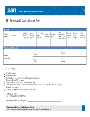 Energy Audit Collection Form Complete with ease airSlate SignNow