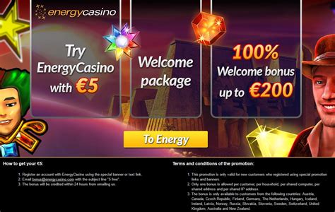 Energy Casino 30 tours gratuits code bonus