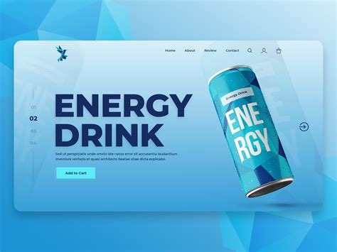 Energy Drink Website Template