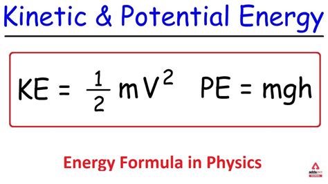 Energy Formula Physics: Definition, Concepts and Solved …