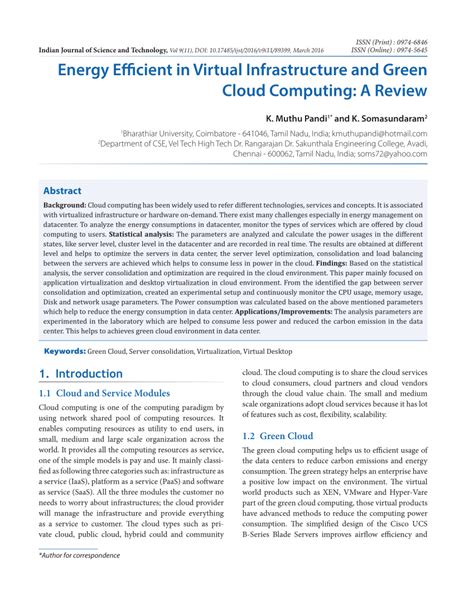 Energy-Efficient Cloud Computing The Computer Journal