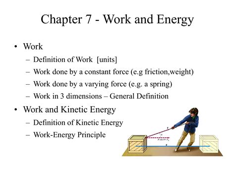 EnergyDefinition,Types,And Work Energy Principle in Term of
