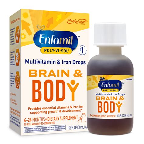 Enfamil Poly-Vi-Sol Multi-Vitamins & Iron Supplement for Infants.
