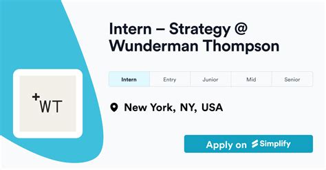 Engagement Strategist Job in New York, NY at Wunderman Thompson