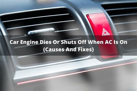 Engine dies when ac is turned on