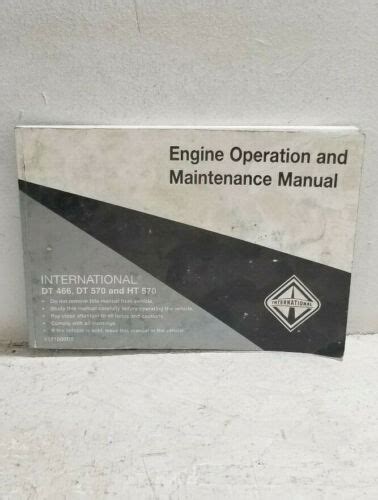 Engine operation and maintenance manual dt 466 dt 570 and ht 570. - Manual de la correa de distribución para mitsubishi galant 6a13.