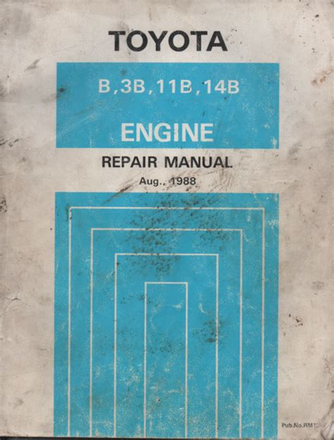 Engine repair manual toyota 3 l diesel. - Reglas para la dirección del espíritu.