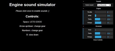 Engine rev simulator. Engine Sound Simulator Select config Welcome to the second ...